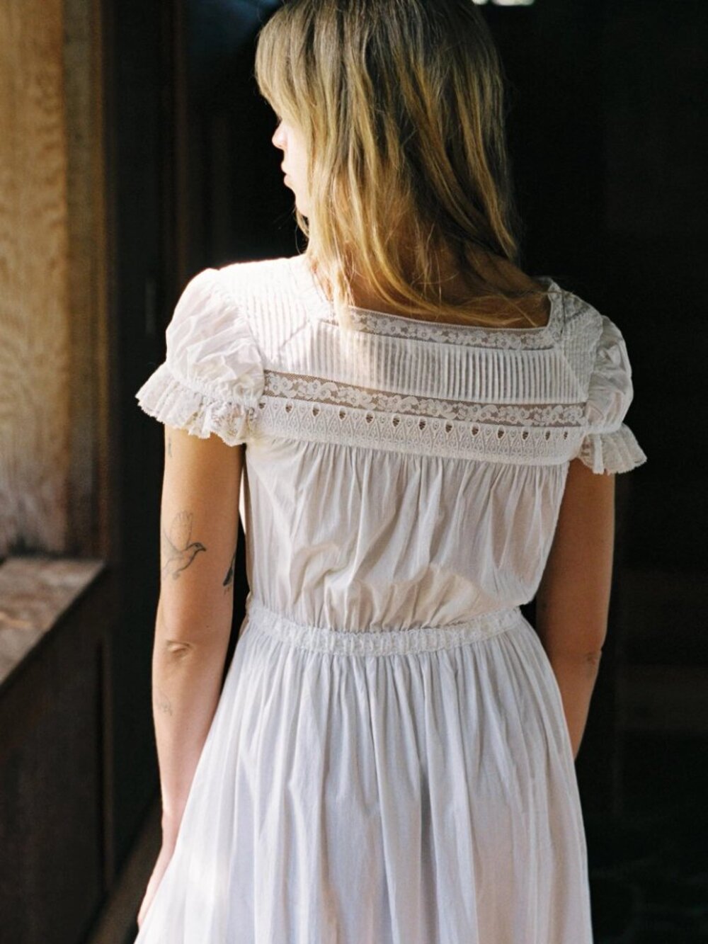 Christy Dawn - Fatima Dress/Alabaster - Alabaster - Picture 3 of 8